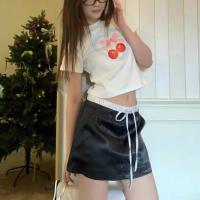 ราคา พร้อมส่งจากกทม ✨Y2K CROP TOP เสื้อยืดแขนสั้นคอกลมผู้หญิงสีขาวเสื้อครอปสั้นดัดโบว์เซ็กซี่ ทรงเข้ารูป (27260152213)