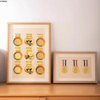 ราคา กรอบรูปรับรางวัลด้วยวันเวย์ ทำจากไม้ทนทาน ใช้สำหรับแสดงเหรียญแขวนและภาพ (40865572623)
