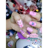 ราคา เล็บลายพิกเล็ต เล็บลายการ์ตูน แถมกาว + ตะไบ (8613943301)