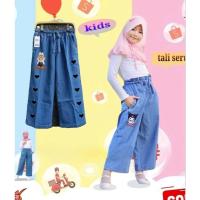 ราคา ใหม่ล่าสุด KUROMI SANRIO PUMPKIN BLUE JEANS CHILDRENS CULOT PANTS อายุ 6-17 YEARS (26960374672)