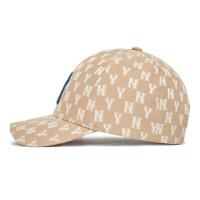 ราคา หมวกแฟชั่น MLB (พร้อมส่ง) หมวก JACQUARD MONOGRAM CURVED CAP หมวกแก็ปNY ของแท้% (20287479068)