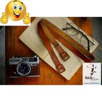 ราคา RED BROWN GENUINE COW LEATHER CAMERA STRAP WITH THREAD - RAM A22- RAM LEATHER. (27990033535)