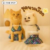 ราคา ✨ ชุดแฟนซีบิกินี่เมอร์เมดสำหรับน้องหมา/น้องแมว ✨ แปลงโฉมน้องตัวจิ๋วเป็นเงือกน้อยสุดน่ารัก! mermaidpet (43204759107)