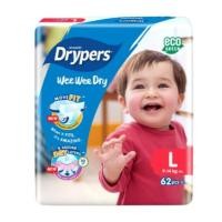 ราคา Drypers Wee Wee Dry Mega Pack Tape Diapers L 62+4 ชิ้น (52504899729)