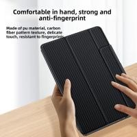 ราคา Carbon Fibre Flip case สําหรับ ZTE nubia Red Magic Astra RedMagic แท็บเล็ต 3 Pro PU หนัง RedMagicTablet3Pro RedMagicAstra 9.06" แขนป้องกันขาตั้งผู้ถือ (56302981785)