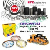 ราคา NPR ชุดแหวนลูกสูบ SWD10050ZZ สําหรับ Toyota Avanza 1.3 1.5 F601 F602 F652 Daihatsu Gran Max K3-VE K3-DE 3SZ-VE (72.0 มม.) (45854663341)