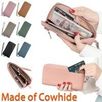 ราคา พร้อมส่ง กระเป๋าสตางค์ หนังแท้ ใบยาว มีซิป ใส่เหรียญได้ ขนาดเล็ก ใส่บัตรได้ ของขวัญวันเกิด สําหรับสตรี (23356440626)