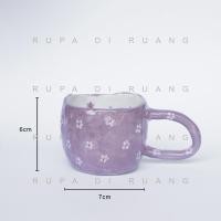 ราคา แก้วเซรามิค ลายดอกไม้สีม่วง ตัวอย่าง (16683275064)