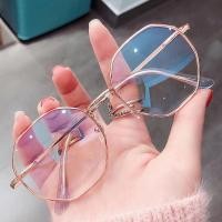 ราคา แว่นกรองแสงสีฟ้า กรอบกทรงแปดเหลี่ยม แฟชั่น Unisex (11527323367)