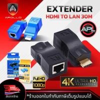 ราคา HDMI Extender ตัวแปลงสัญญาณ HDMI to LAN 30M. รองรับ 4K 2K 1080P ใช้คู่กับ สายแลน CAT5E / CAT6 (24936310616)