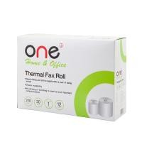 ราคา ONE กระดาษแฟกซ์ 210 มม.x30หลา แกน 1ซม. (แพ็ค12ม้วน) (12648496945)