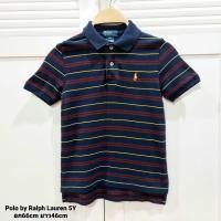 ราคา เสื้อเด็ก Polo by Ralph Lauren แท้100% สีกรมลายทางแดงเหลืองสีสวยมากๆค่ะไซส์ 5Y (19662828851)