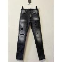 ราคา [เด็ก]cps เอว26“ กางเกงยีนส์ขายาวสีดำไซส์ 12 (28887372529)