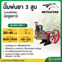 ราคา ปั๊มพ่นยา 3 สูบ เครื่องพ่นยาสามสูบ ทางดูด 1 นิ้ว (หม้อลม) ยี่ห้อ มิตซูสตาร์ (MITSUSTAR) รุ่น MS-30C-1 (26211039481)