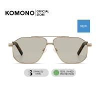 ราคา KOMONO Ronny White Gold Giraffe แว่นตากันแดด ทรงนักบิน สีทอง กันรังสี UV400 วัสดุคุณภาพ (25541821861)