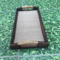 ราคา ถาดไม้สานหูโค้งขนาด 7x14” (5925376162)