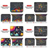 ราคา For Magic Keyboard Sticker For Apple for IPad Pro 11 12.9 Inch 2020 2021 Protective Film for Apple Matte Transparent Sticker Waterproof Scratch Resistant Skin With Keyboard Cover B (22357337621)