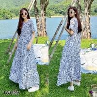 ราคา เดรสไปทะเล เดรสใส่ไปทะเล ชุดเดรสยาวเที่ยวทะเล พร้อมส่ง (15401953553)