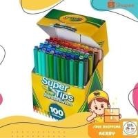 ราคา Crayola SuperTips เครโยล่า สีเมจิกล้างออกได้ รุ่น100 สี (19890218563)