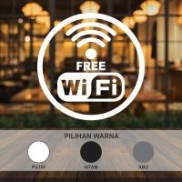 ราคา [ส่งภายใน 2 วัน] Cutting Sticker Free Wifi Round Glass Sticker Cafe Resto Wall Sticker Wall Sticker (27628342296)