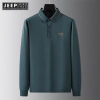 ราคา JEEP SPIRIT 1941 ESTD เสื้อโปโลคอปกสําหรับเสื้อยืดแขนยาวผู้ชายมีซับในและซับในด้านล่างเสื้อผ้าผู้ชายคอสูงลําลอง (24580196747)