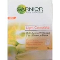 ราคา Garnier Light Complete กล่อง 3 แผ่น มาส์กหน้าใส การ์นิเย่ ไลท์ คอมพลีท (677847810)