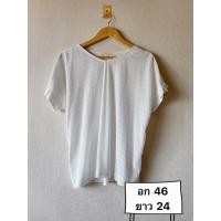 ราคา เสื้อเบลาส์ เสื้อยืดผู้หญิง แบรนด์ HusHush มือสอง (A0092) (25878778741)