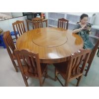 ราคา โต๊ะกินข้าวไม้สักหมุนได้เส้นผ่าศูนย์กลาง 150 เซนติเมตรพร้อมเก้าอี้ 8 ที่นั่ง (26805745526)