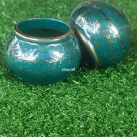 ราคา ถ้วยน้ำถ้วยอาหารนกหัวจุกขนาดเล็กสีเขียว1คู่ (24605351131)