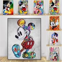 ราคา โปสเตอร์ภาพวาดผ้าใบ รูปการ์ตูนดิสนีย์ มิกกี้เมาส์ กราฟฟิติ สําหรับตกแต่งผนัง ห้องนั่งเล่น (24619703982)