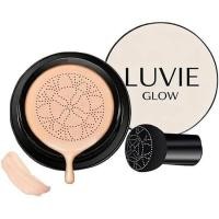 ราคา Luvie Glow Foundation Cushion, Mushroom Head Air Cushion Cc Cream, Full Covers Coverage, Moisturizer Nourishes, for a Flawless Complexion (50504920860)