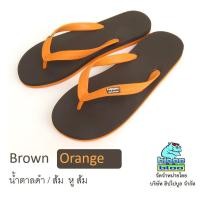 ราคา Hippo bloo รองเท้าแตะฮิปโปบูล Brown Orange น้ำตาลดำ / ส้ม หู ส้ม เบอร์ 9-11.5 (6140699884)