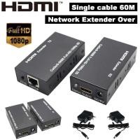 ราคา HDMI Extender HD 3D 1080P 60M IR HDMI Extender Splitter Over Single LAN RJ45 CAT5e 6 7 Cable (7161268852)