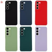 ราคา เคส สำหรับ Samsung Galaxy S23 เคสซิลิโคนนิ่ม กันกล้อง สีพาสเทล TPU หนา (20572471596)