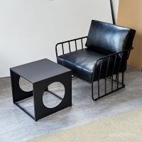 ราคา ศิลปะโต๊ะเก้าอี้ร้านขายเสื้อผ้าเหล็กผู้ถือบัตรหนังสบายๆบาร์คู่สไตล์โซฟาโซฟาเดี่ยวอุตสาหกรรมคาเฟ่บาร์ใส 9FXU (55105902441)