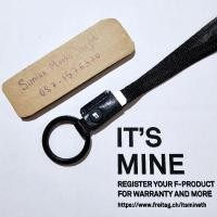 ราคา พวงกุญแจ Freitag ED ดำขลิบขาว (22865667626)