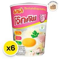 ราคา mama มาม่าคัพ มาม่าโจ๊กคัพ มาม่าคัพโจ๊ก โจ๊กกึ่งสำเร็จรูป มาม่าโจ๊กคัพหมู โจ๊กคัพหมู รสหมู 35 กรัม x 6 ถ้วย (25444462749)