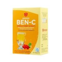 ราคา (10เม็ด) Amado Ben C อมาโด้ เบญ ซี วิตตามินซี เม็ดฟู่ (11686982465)