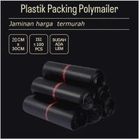 ราคา Hitam พลาสติกบรรจุโพลีเมเยอร์สีดําเคลือบเงา 100 ชิ้น 20x30 ซม. - ราคาโพลีเมอร์แพ็คพลาสติก (24090919459)