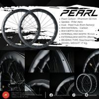 ราคา 2025 pearl disc brake ล้อเสือหมอบคาร์บินดิสเบรค ขอบสูง50 มม (41911664833)