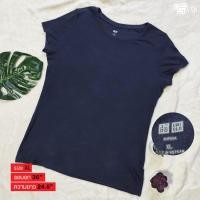 ราคา เสื้อยืด Uniqlo สีกรม มือสองแบรนด์แท้ (3678845609)
