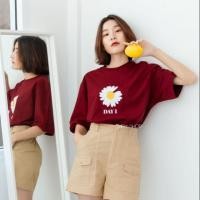 ราคา เสื้อทรง OverSize สีแดงเลือดหมู (7713991223)
