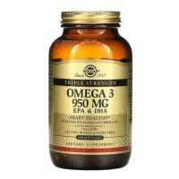 ราคา พร้อมส่ง Solgar Omega-3 EPA & DHA Triple Strength 950mg 100Softgels (15057910749)