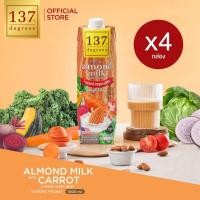 ราคา (4 กล่อง)137 ดีกรี นมอัลมอนด์ สูตรแครอทและผักรวม 7 ชนิด ขนาด 1000ml x 4 (Almond Milk with Carrot 137 Degrees Brand) (42352702232)