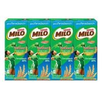 ราคา ไมโล สูตร น้ำตาลน้อย แพค4กล่อง Milo UHT Less Sugar 180 ml. (23833246657)