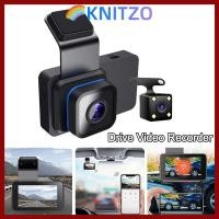 ราคา KNITZO Dash Cam, Night Vision WiFi Car DVR, HD 1080P Dual Lens Drive Video Recorder ใช้ยานพาหนะ (54501383880)