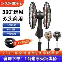 ราคา แฟนพัดลมตั้งพื้นแบบสองหัว หมุนได้ 360 องศา สำหรับใช้ในบ้านและเชิงพาณิชย์ แรงลมแรง พัดลมดับเพลิงขนาดใหญ่แบบไฟฟ้าสองด้าน (40350781060)