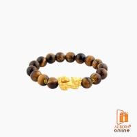 ราคา AURORA สร้อยมือปี่เซียะหมุนเรียกทรัพย์หิน สีน้ำตาล ทองแท้ 99.9% (26430111924)