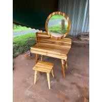 ราคา โต๊ะแป้ง+เก้าอี้สไตล์มินิมอลไม้สัก ((ส่งฟรียกเว้นภาคใต้มีค่าจัดส่ง)) (24212252711)