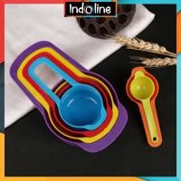 ราคา ชุดช้อนตวง 6 ใน 1 ขนาดช้อนพลาสติกที่มีสีสันเครื่องเทศน้ําเค้กช้อนตวงนําเข้า อินโดลีน 041 (27337933352)